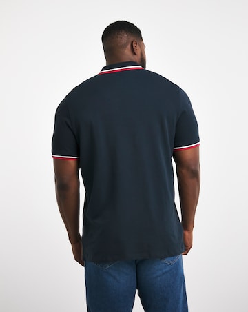 Jack & Jones Paulos Tipped Polo - Navy