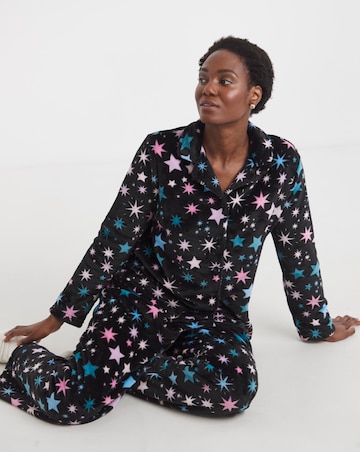 Pretty Secrets Fleece Button Through Pyjama Set