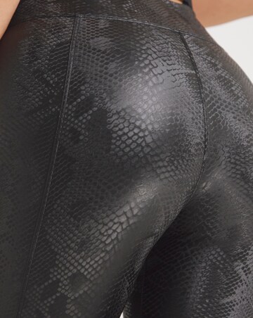 Ann Summers PU Snake Seamed Leggings Black