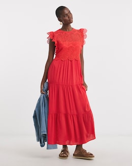 Broderie 2 - in - 1 Maxi Dress
