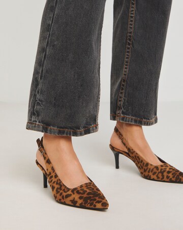 Aspen Pointed Toe Slingback Shoes Extra Wide EEE Fit