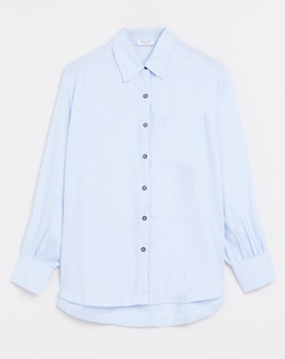 Linen Mix Long Sleeve Shirt