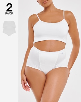 Sloggi (2 Pack) Light Control Maxi Knickers Black or White