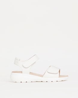 Cushion Walk White Touch and Close Sandal -Extra Wide Fit (EEE)