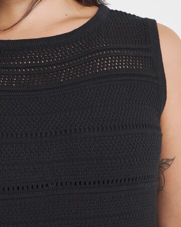 Simply Be Black Crochet Midi Dress