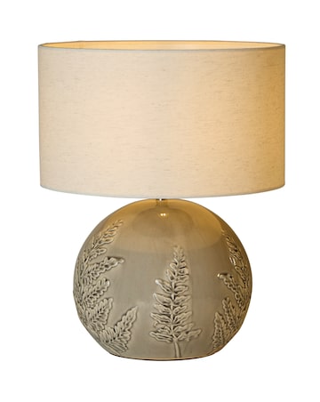 Ceramic Leaf Emboss Table Lamp