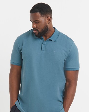 Jack & Jones Austin Waffle Polo - Blue
