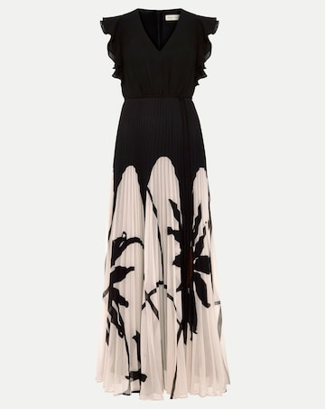 Phase Eight Uma Printed Pleat Maxi Dress