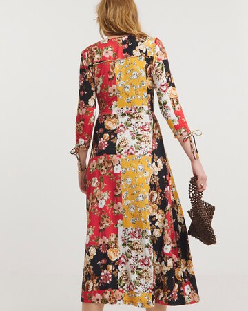 Joe Browns Jersey Patchwork Floral Wrap Maxi Dress