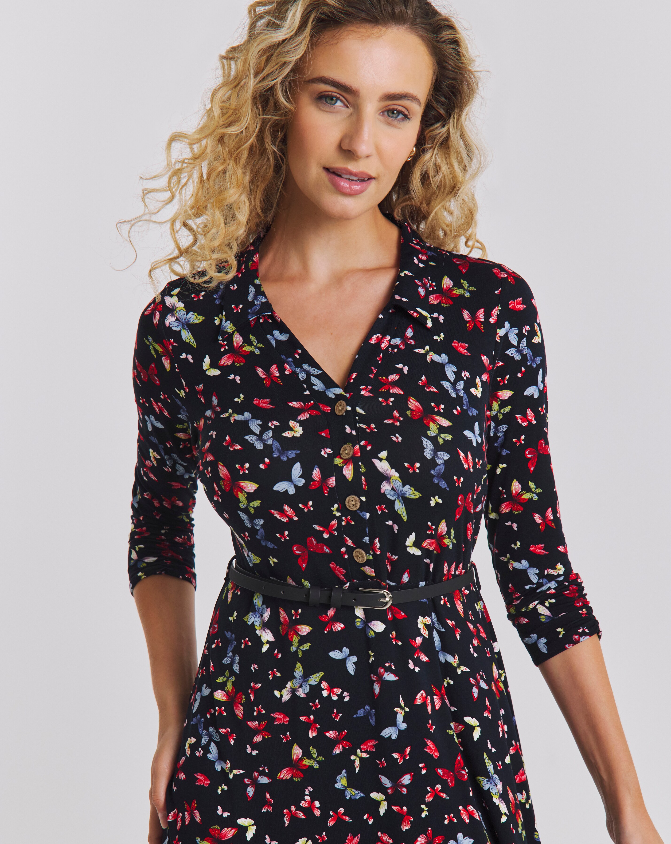 Joe Browns Beautiful Butterfly Jersey Midi Dress