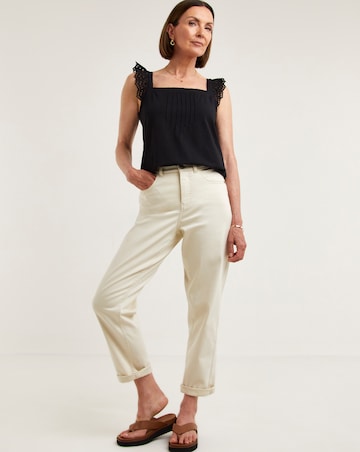 Black Frill Sleeve Top