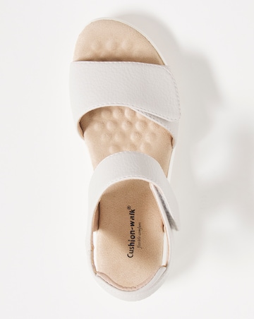 Cushion Walk Black Touch and Close Sandal Ultra Wide Fit (EEEEE)