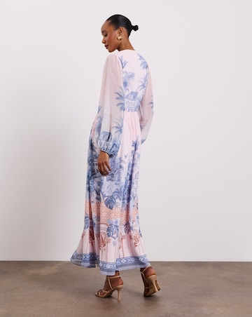 Joanna Hope Printed Volume Maxi Dress