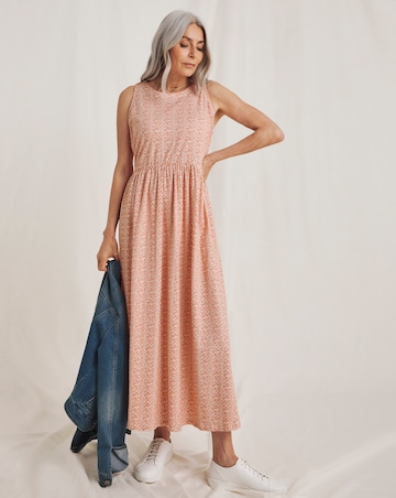 Julipa Sleeveless Pure Cotton Midi Dress
