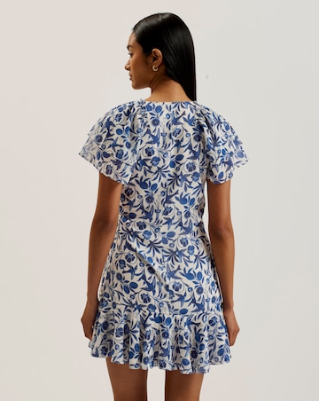 Ted Baker Anshan Angel Sleeve Wrap Mini Dress