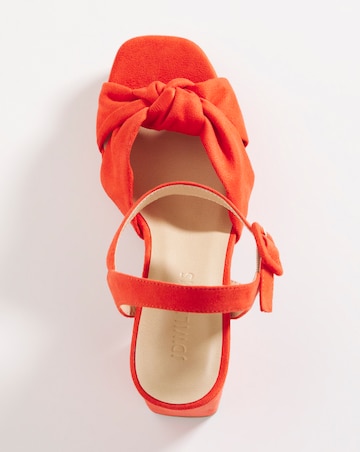 Missy Knotted Vamp Platform Sandal - Extra Wide Fit (EEE)