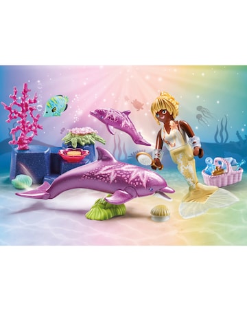 PLAYMOBIL 71501 Princess Magic: Mermaid with Dolphins