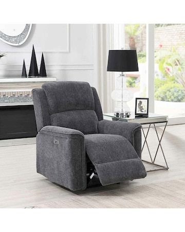Croston Chenille Power Recliner Chair