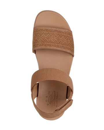 Skechers Bobs Desert Kiss Low Chestnut Sandals - Standard Fit (D)