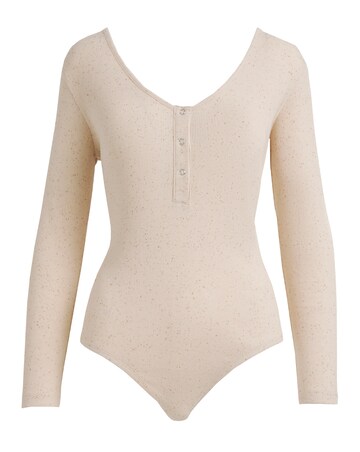 Simply Be Sand Button Front Neppy Rib Body