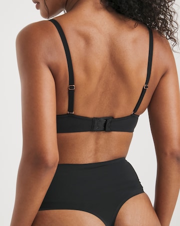 Figleaves Smoothing High Waisted Thong - Black