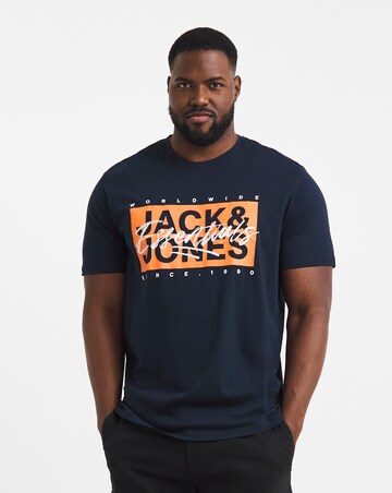 Jack & Jones Colton Logo T-Shirt - Navy