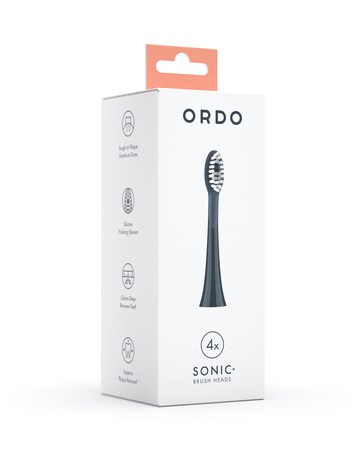 Ordo Sonic+ Brush Heads 4 Pack - Charcoal Grey