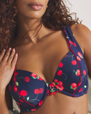 MAGISCULPT Cherry Print Underwired Bikini Top
