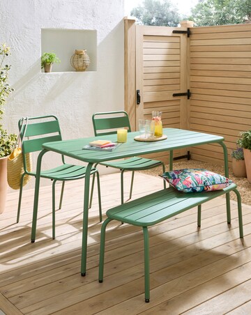 Rio Metal Dining Set - Bench