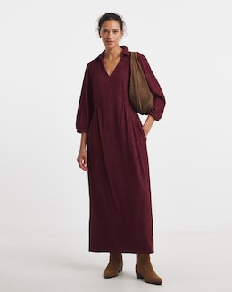 Textured Jersey Collared  Dress