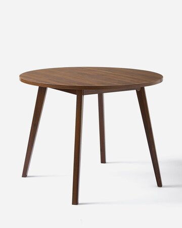 Oslo Round Dining Table with 4 Emilie Chenille Chairs