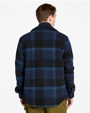Timberland Wool Blend Shacket - Blue