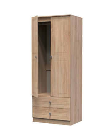 Richmond Ready Assembled 2 Door 2 Drawer Wardrobe