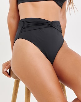 MAGISCULPT Medium Control Twist Front High Waist Bikini Bottoms