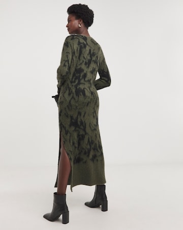 Religion Brushed Yarn Reverse Dress