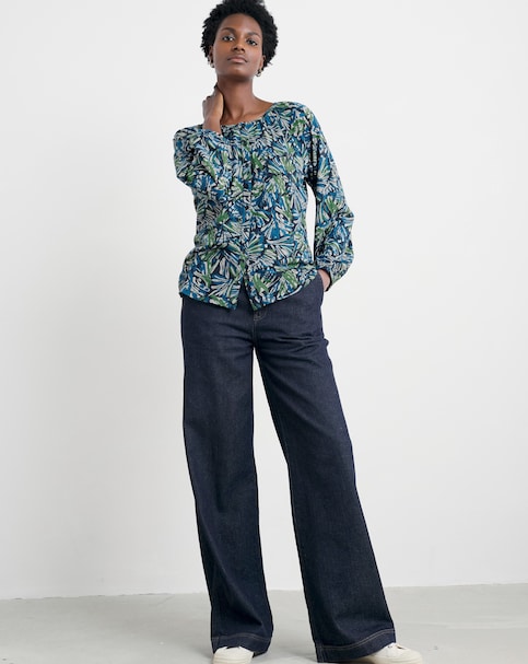 Seasalt Cornwall Mallow Button Through Top