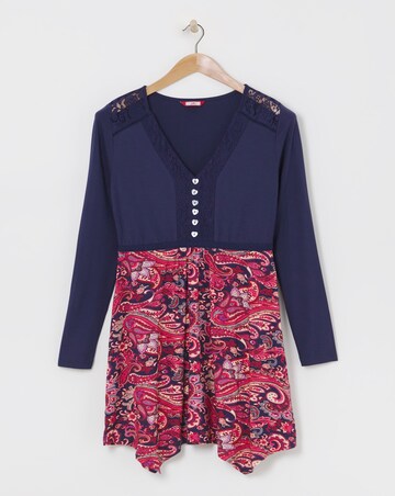 Joe Browns Navy Printed Paisley Jersey Tunic