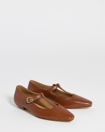 Park Elongated Square Toe Mary Janes - Wide Fit (E)