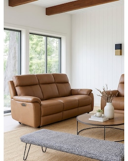 Aspire Kingsmere Leather Power Recliner 3 Seater