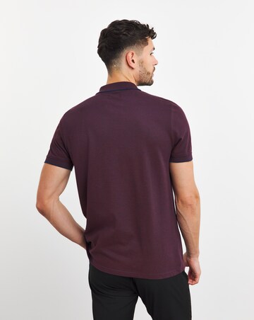 Textured Tipped Pique Polo Long