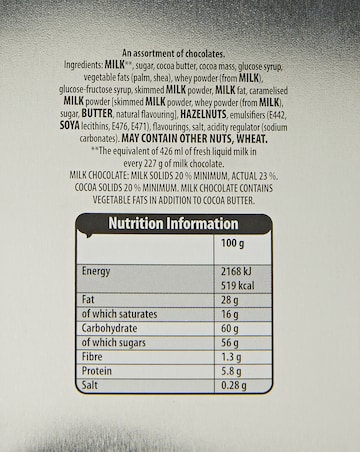Cadbury Dairy Milk Chunks Gift Tin 700g