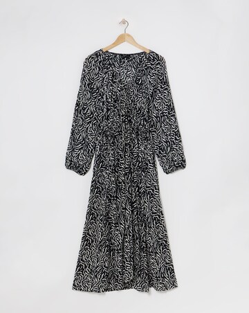 Nobody's Child Black Printed Iris Midaxi Dress