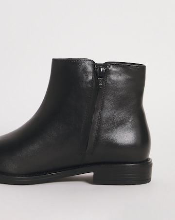 Lucinda Leather Side Zip Boot Wide E Fit