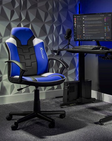 X Rocker Saturn Gaming Chair for Juniors - Blue