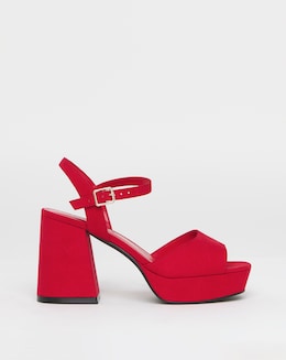 Jive Two Part Platform Heels - Wide Fit (E)