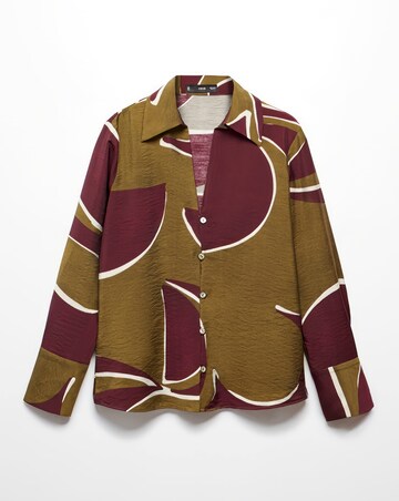 Mango Satin Print Shirt