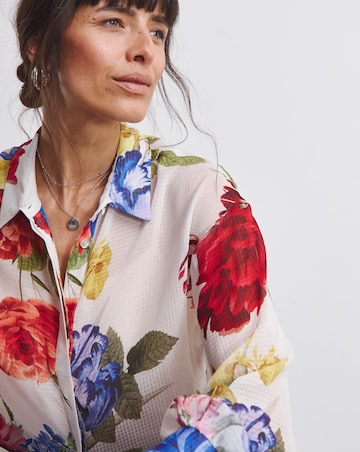 Joanna Hope Oversized Chiffon Shirt