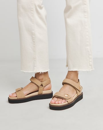 Marquette Two Part Leather Sandal - Extra Wide Fit (EEE)