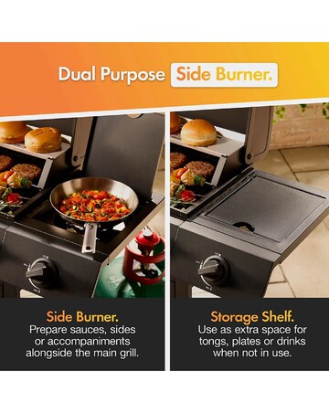 VonHaus 6+1 Burner Gas BBQ with Side Burner