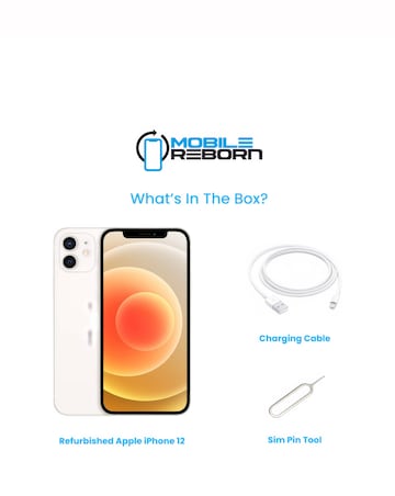 Refurbished Apple iPhone 12 64GB - White (Pristine Condition)